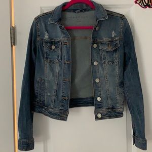 Aeropostale blue denim button jacket.